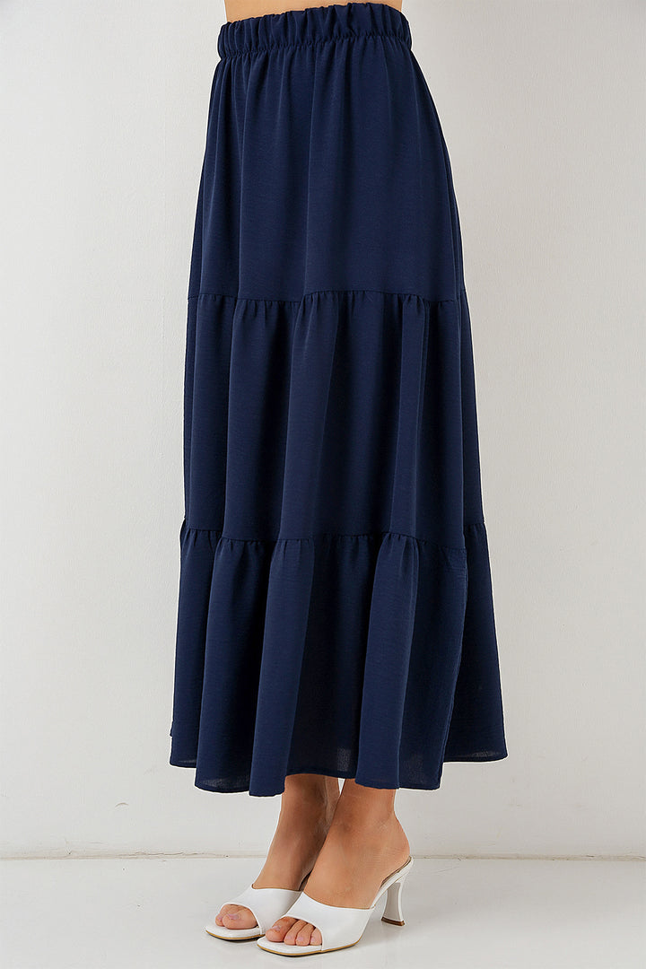 BGD Women Woman Ayrobin Long Skirt 8048 - Navy Blue - The Villages