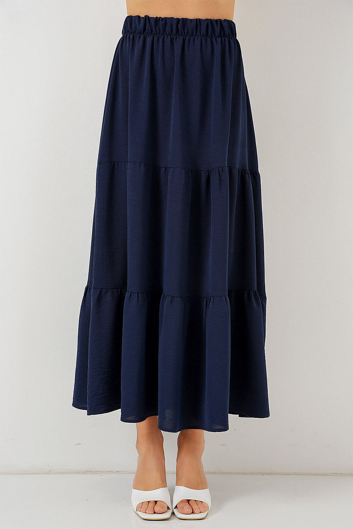 BGD Women Woman Ayrobin Long Skirt 8048 - Navy Blue - Cheektowaga