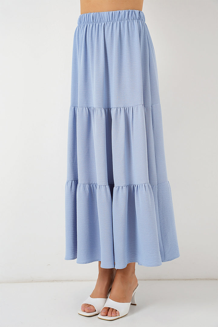 BGD Women Woman Ayrobin Long Skirt 8048 - Blue - Dovzhansk