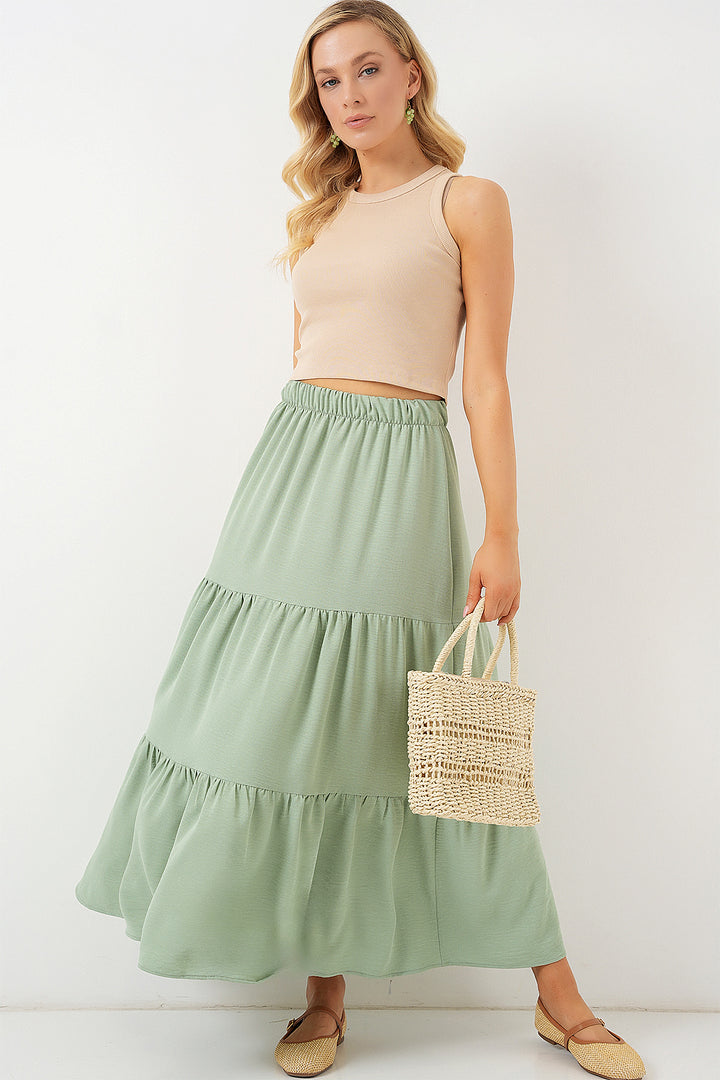 BGD Women Woman Ayrobin Long Skirt 8048 - Mint - Formigine