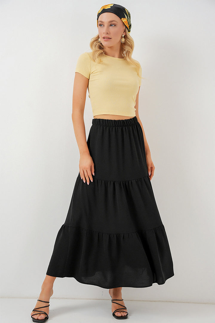 BGD Women Woman Ayrobin Long Skirt 8048 - Black - Villahermosa