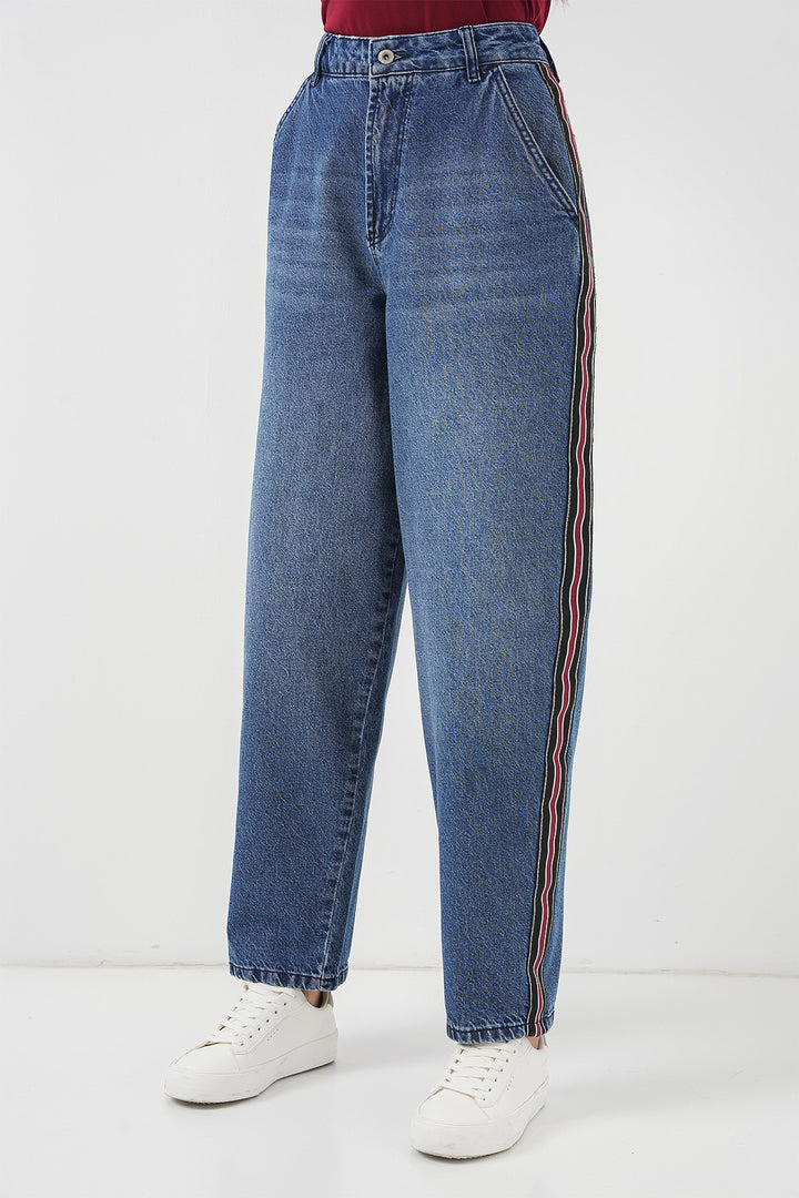 BGD Women Women's Baggy Jeans 6700 - Navy Blue - Morden