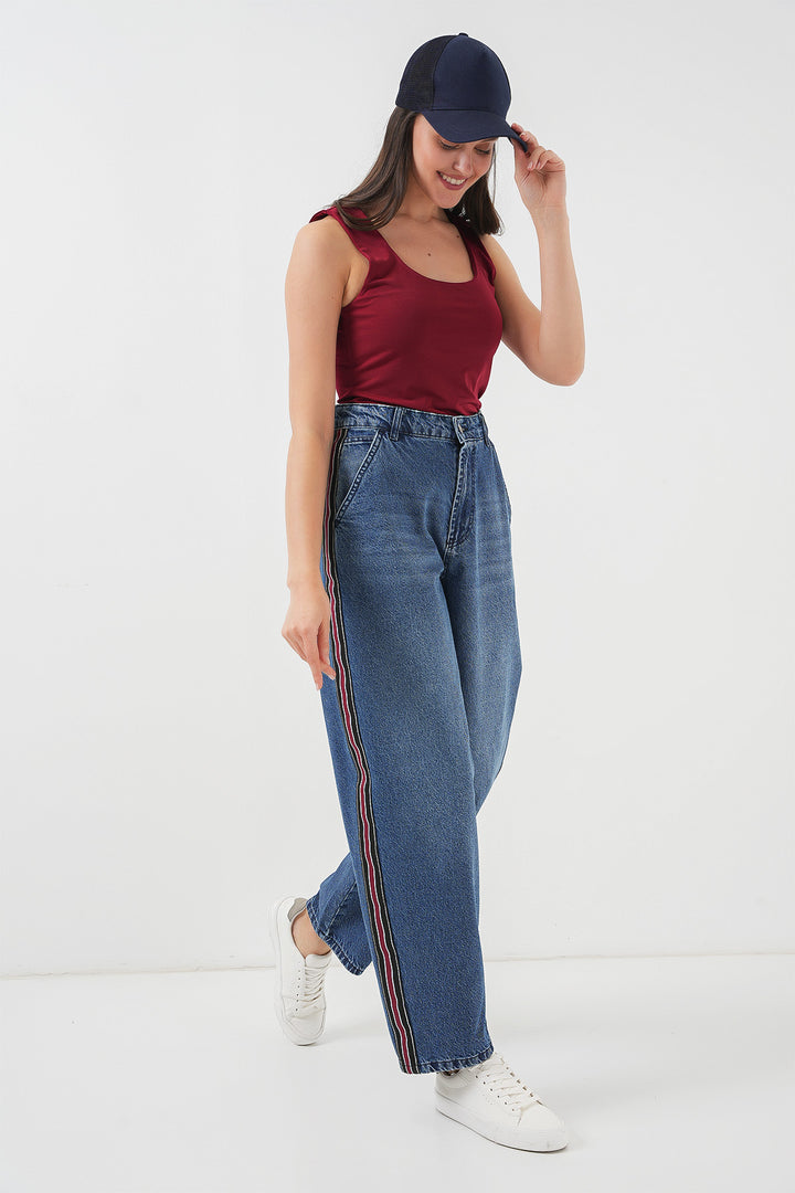 BGD Women Women's Baggy Jeans 6700 - Navy Blue - Morden
