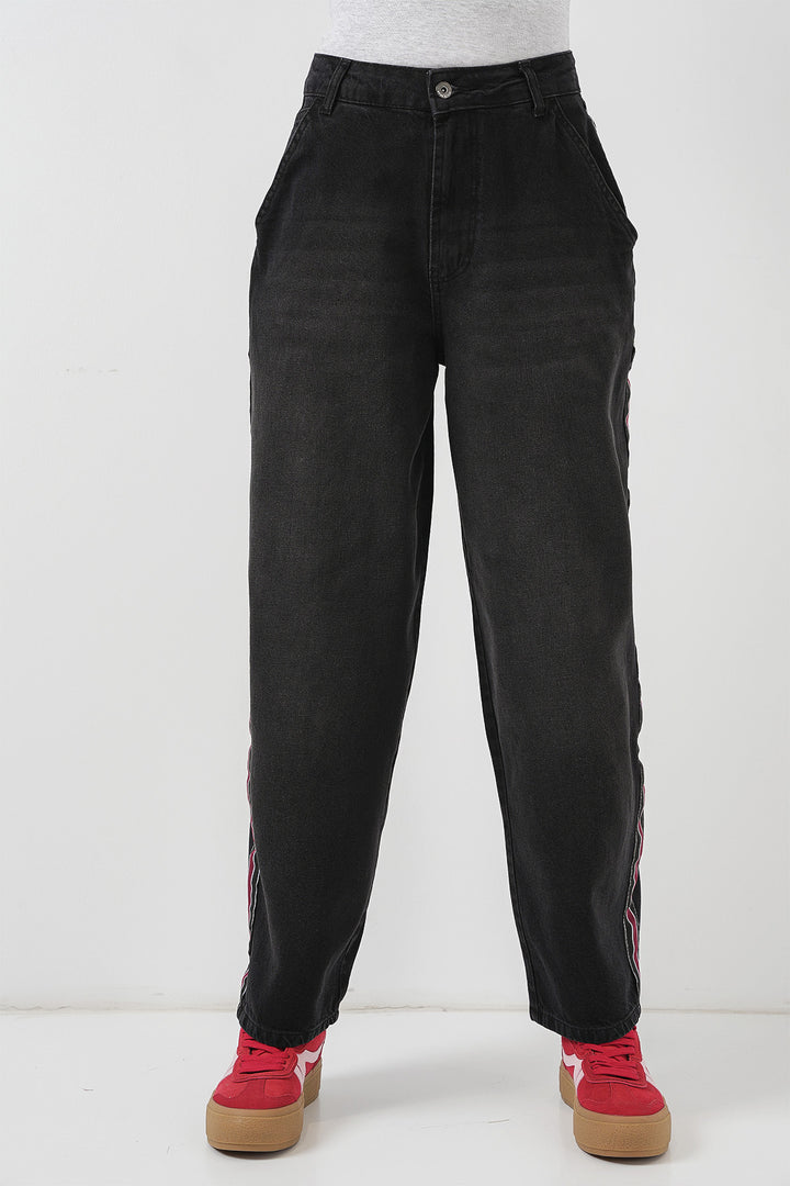 BGD Women Woman Baggy Jeans 6700 - Black - Murray