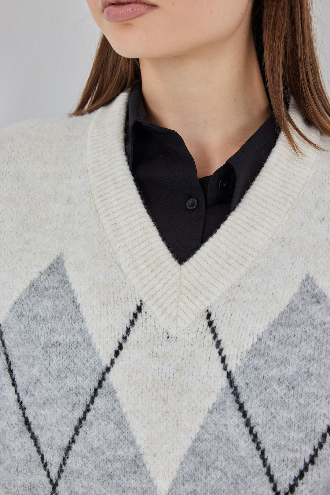 BGD Women Woman Baklava Patterned Sweater 15940 - Ecru - Carson