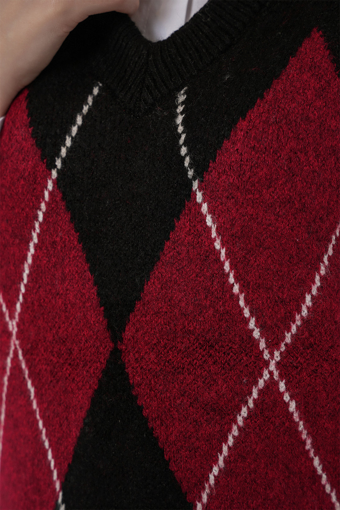 BGD Women Woman Baklava Patterned Sweater 15940 - Black - Herten