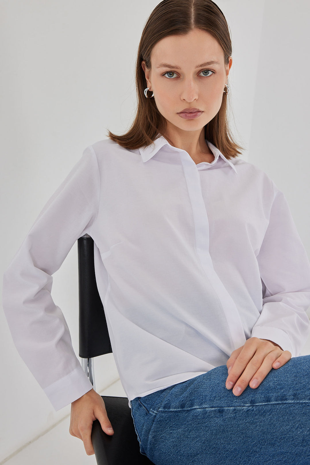 BGD Women Women's Basic T-Shirt 20348 - White - Manhattan Beach