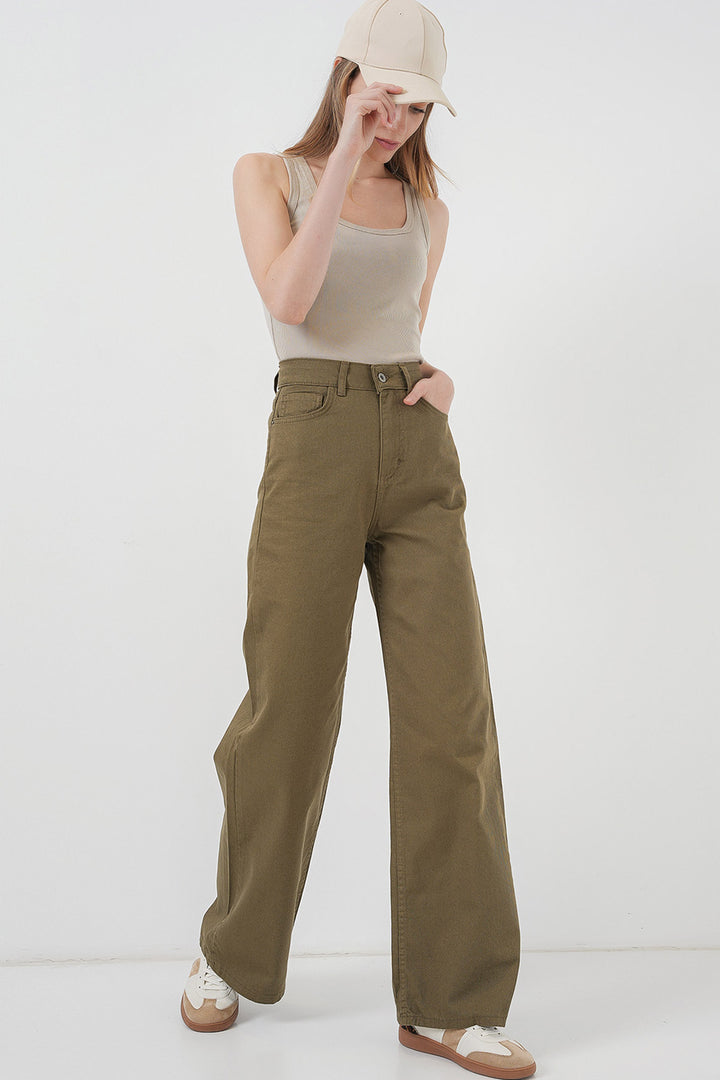 BGD Women Women's Wide Leg High Waist Palazzo Pants - Decatur