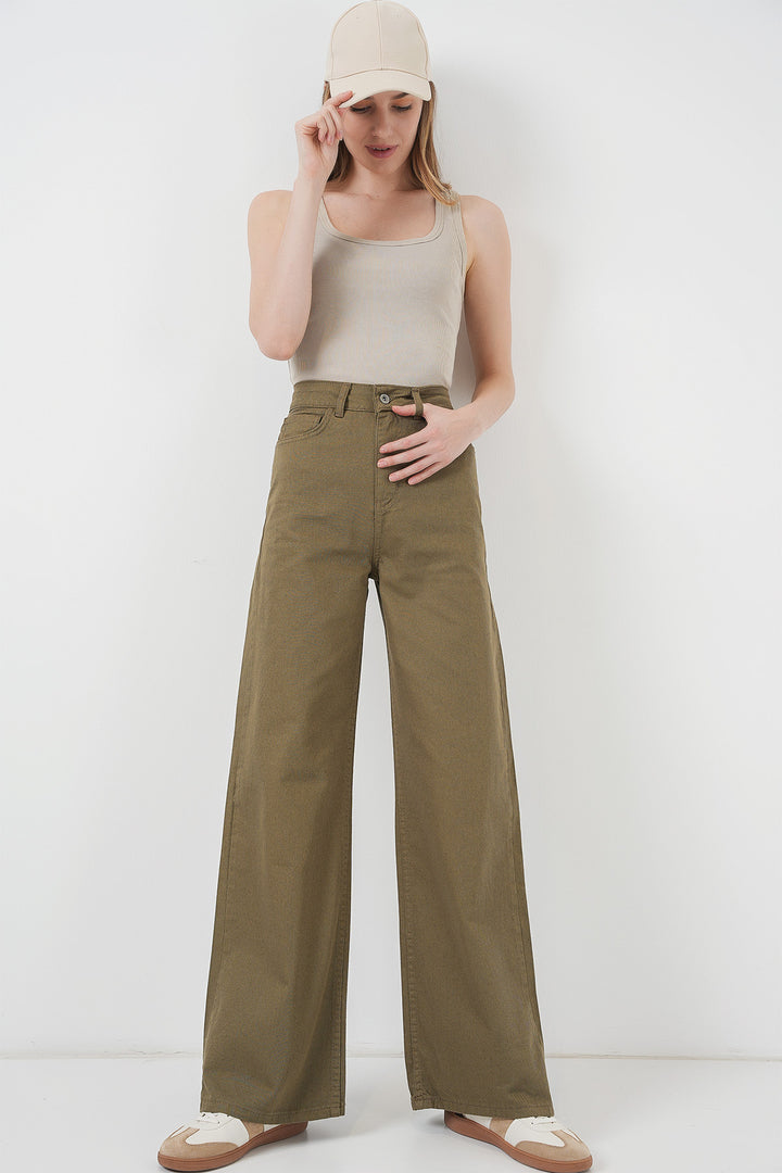BGD Women Women's Wide Leg High Waist Palazzo Pants - Decatur
