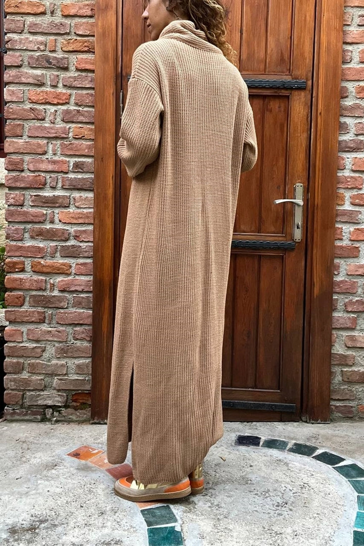 فستان نسائي طويل وفضفاض بفتحة برونزية من GNS Cck95007 - وودبريدج