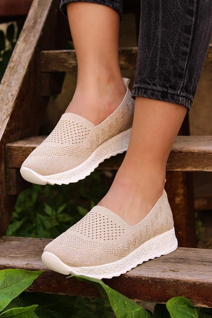 FST Women's Casual Shoes 629ZA501001 Beige - Krasnodon
