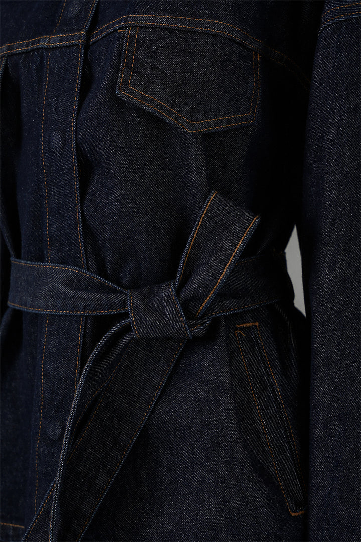 BGD Women Kadın Ceket Pantolon Kot İkili Takım 30059 - Koyu Mavi - Dachau