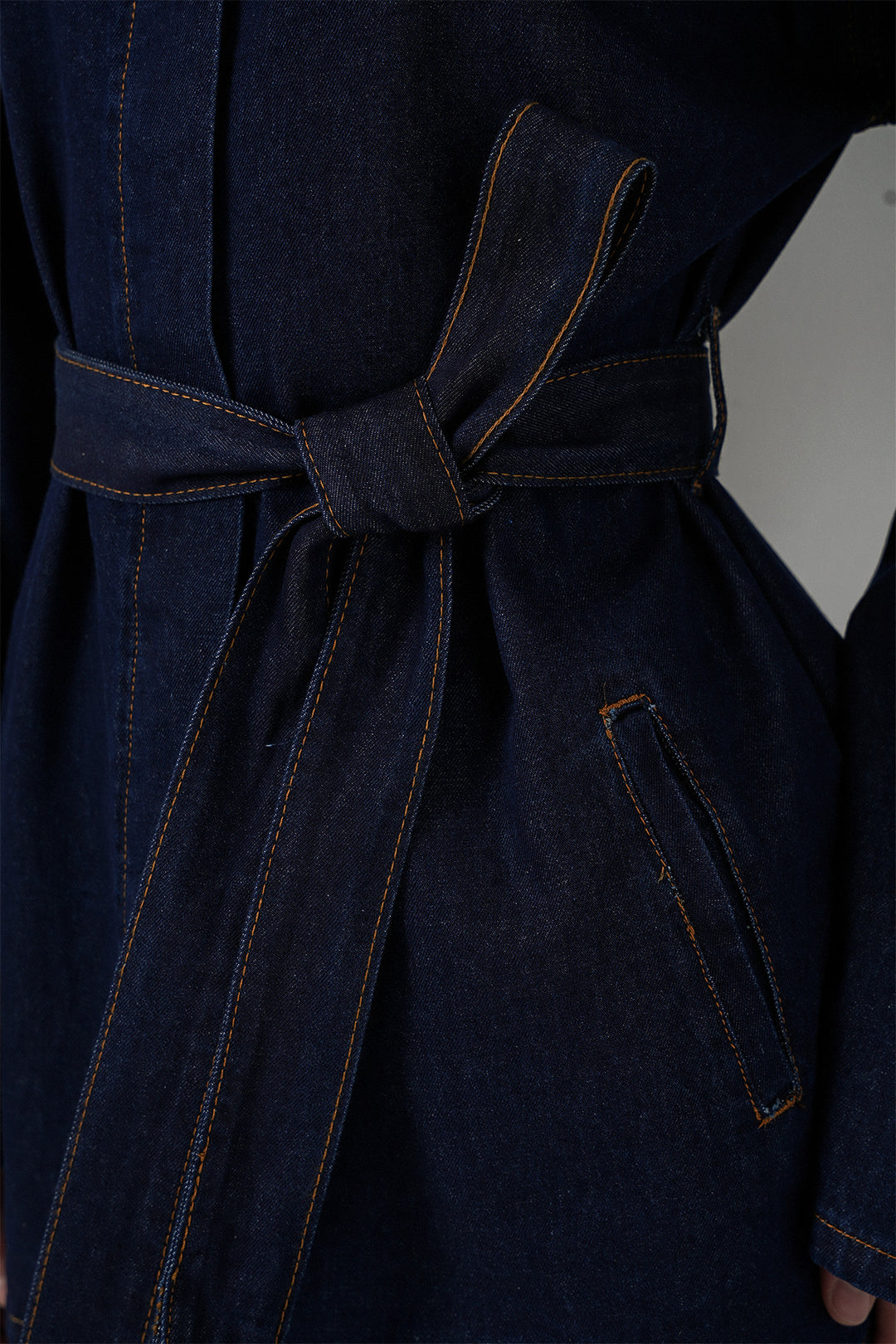 BGD Women Women's Jacket Trousers Denim Two-Piece Set 30059 - Navy Blue - Severna Park