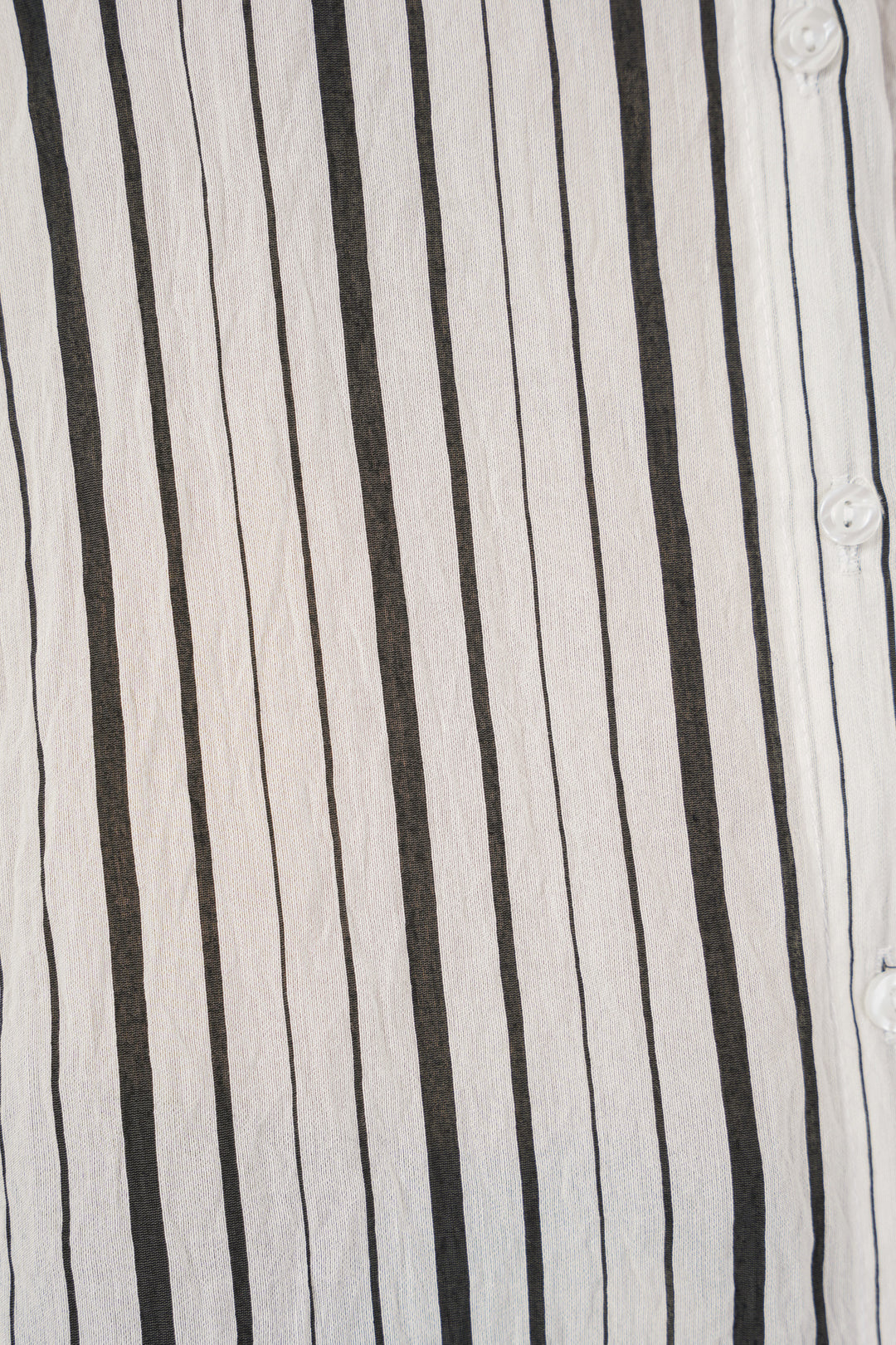 BGD Women Woman Striped Short Sleeve Shirt 20345 - Black - Tonalá
