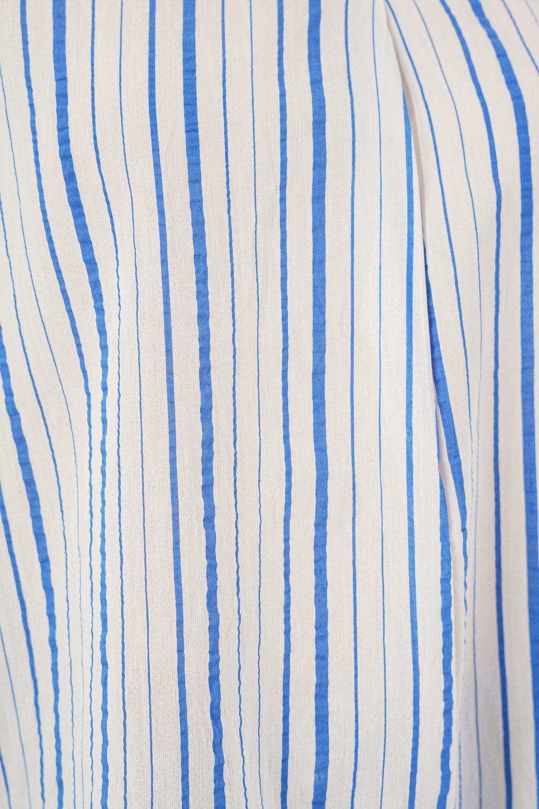 BGD Women Woman Striped Oversized Blouse 967 - Blue - Rosemead