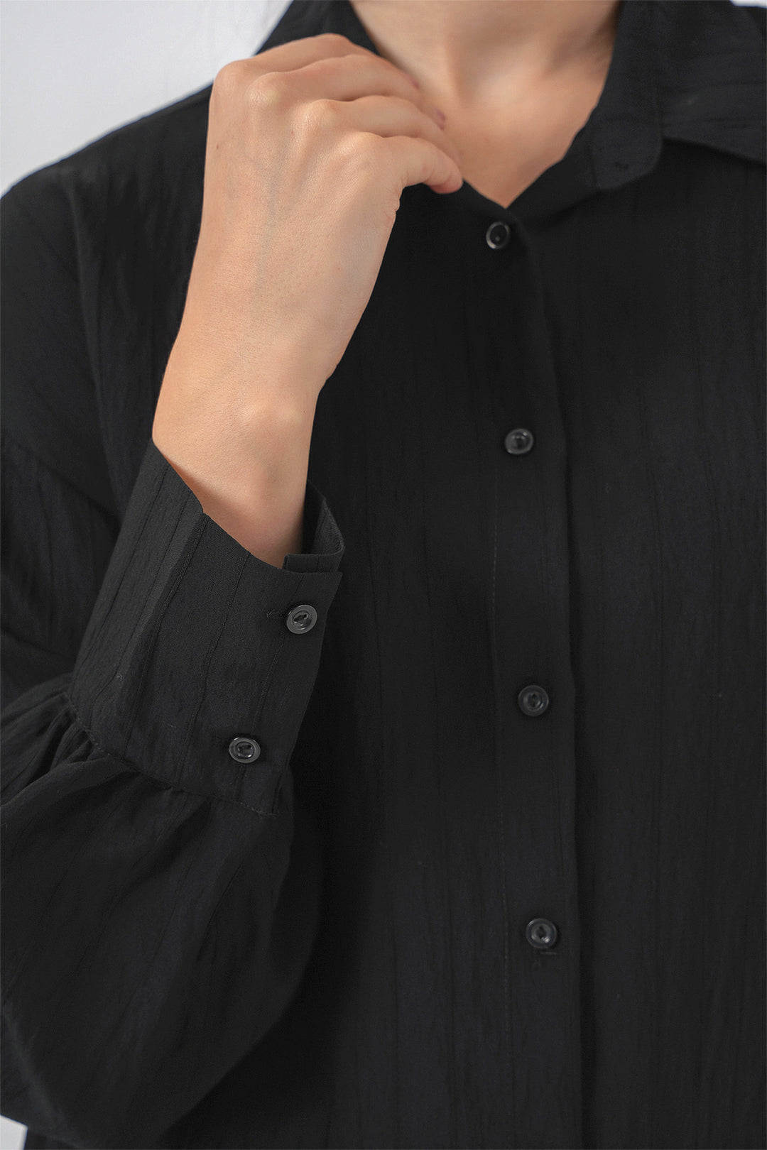 BGD Women Woman Striped Long Shirt Tunic 5963 - Black - Hampstead