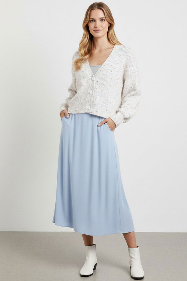 BGD Women Kadın Crop Triko Hırka 15955 - Ekru - Bowling Green