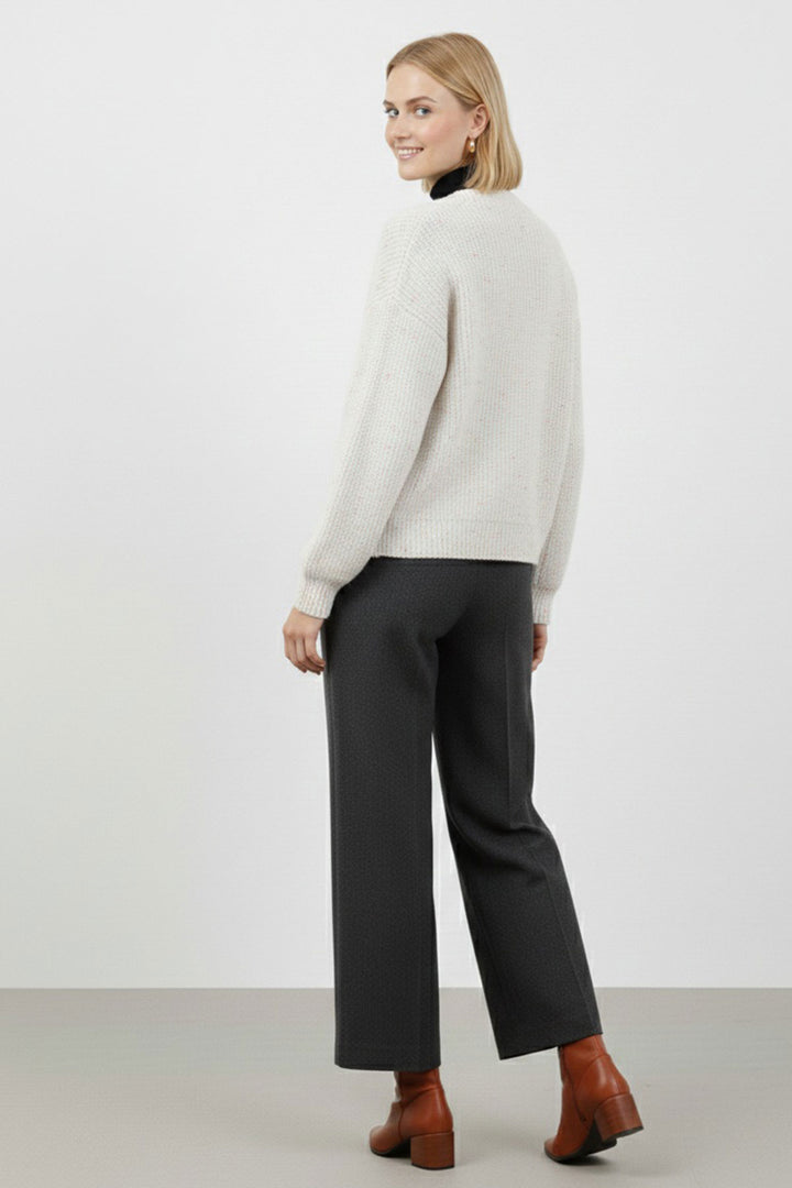 BGD Women Kadın Crop Triko Hırka 15955 - Krem - Parkersburg