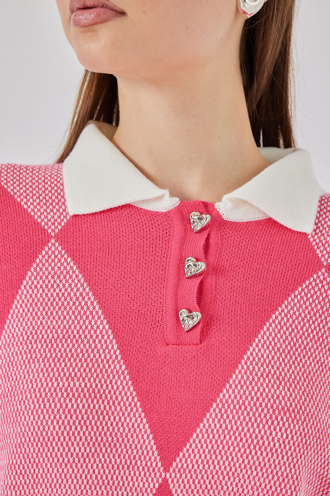 BGD Women Kadın Crop Triko Kazak 15936 - C. Pembe - Piatra Neamţ