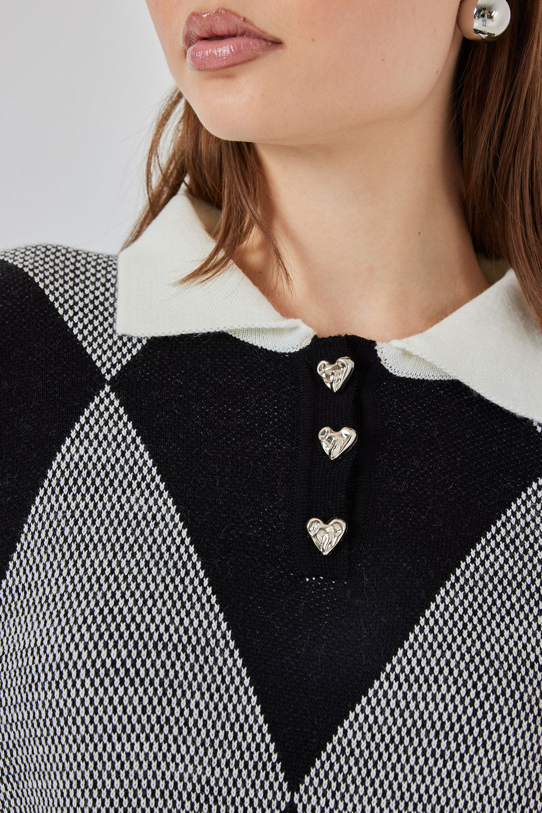 BGD Women Kadın Crop Triko Kazak 15936 - D. Siyah - Saltillo