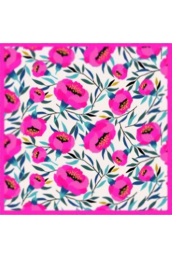 BGD Women Woman Patterned Bandana Scarf 010187 - Fuchsia - Tapachula