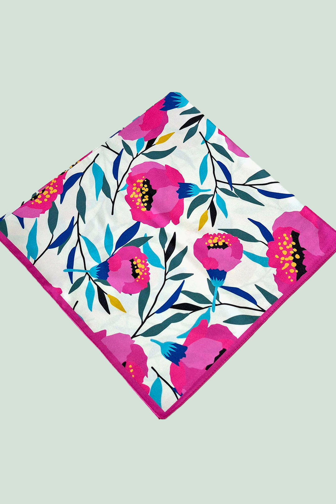 BGD Women Woman Patterned Bandana Scarf 010187 - Fuchsia - Tapachula