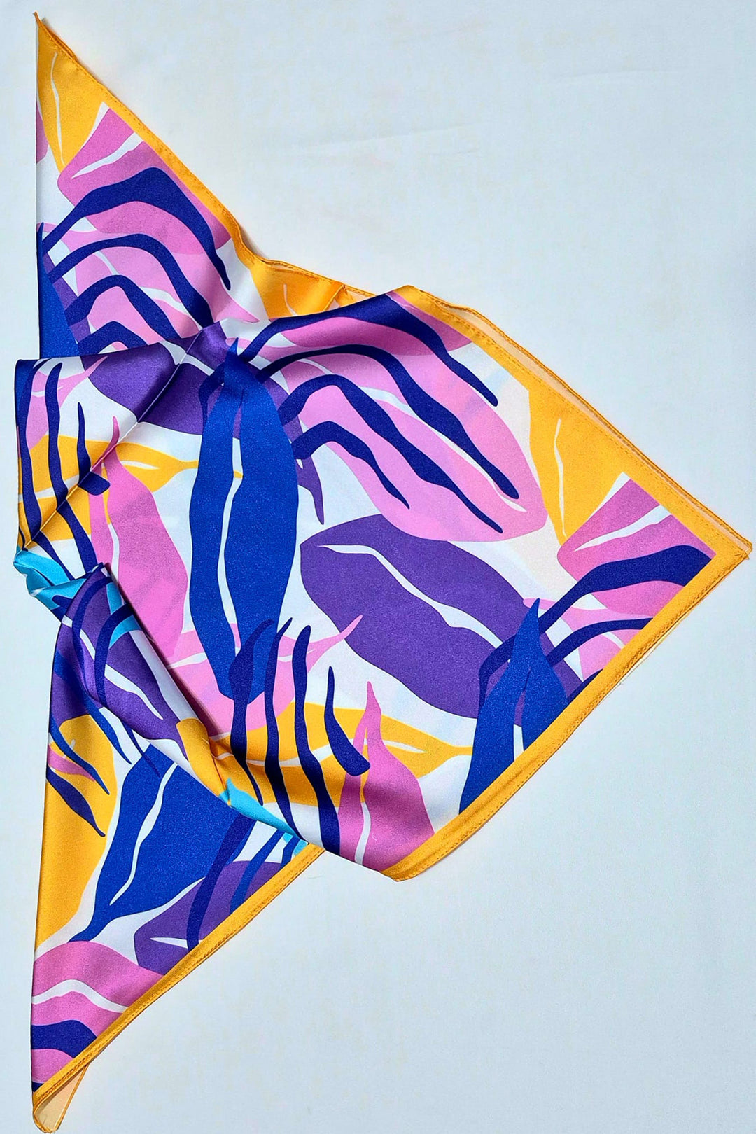 BGD Women Woman Patterned Bandana Scarf 010187 - Purple - Freehold