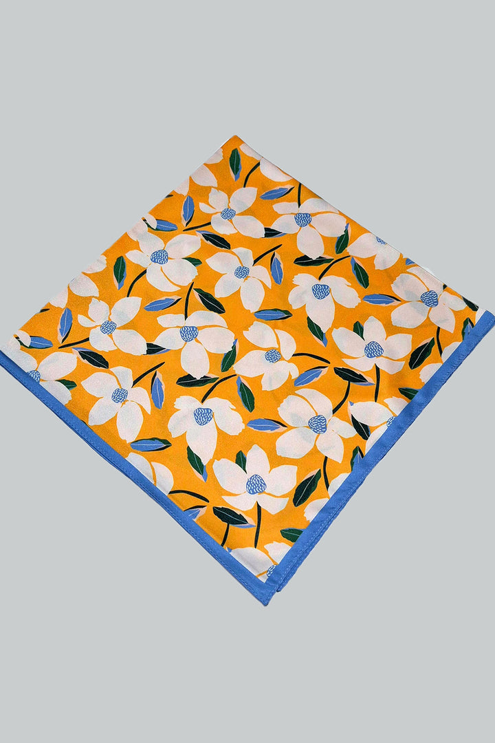 BGD Women Woman Patterned Bandana Scarf 010187 - Orange - Vista