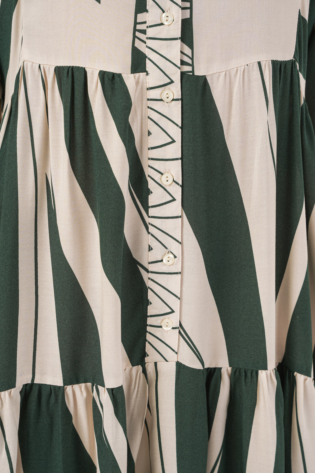 BGD Women Woman Patterned Long Hijab Dress 2585 - A. Emerald Green - Pittsburg