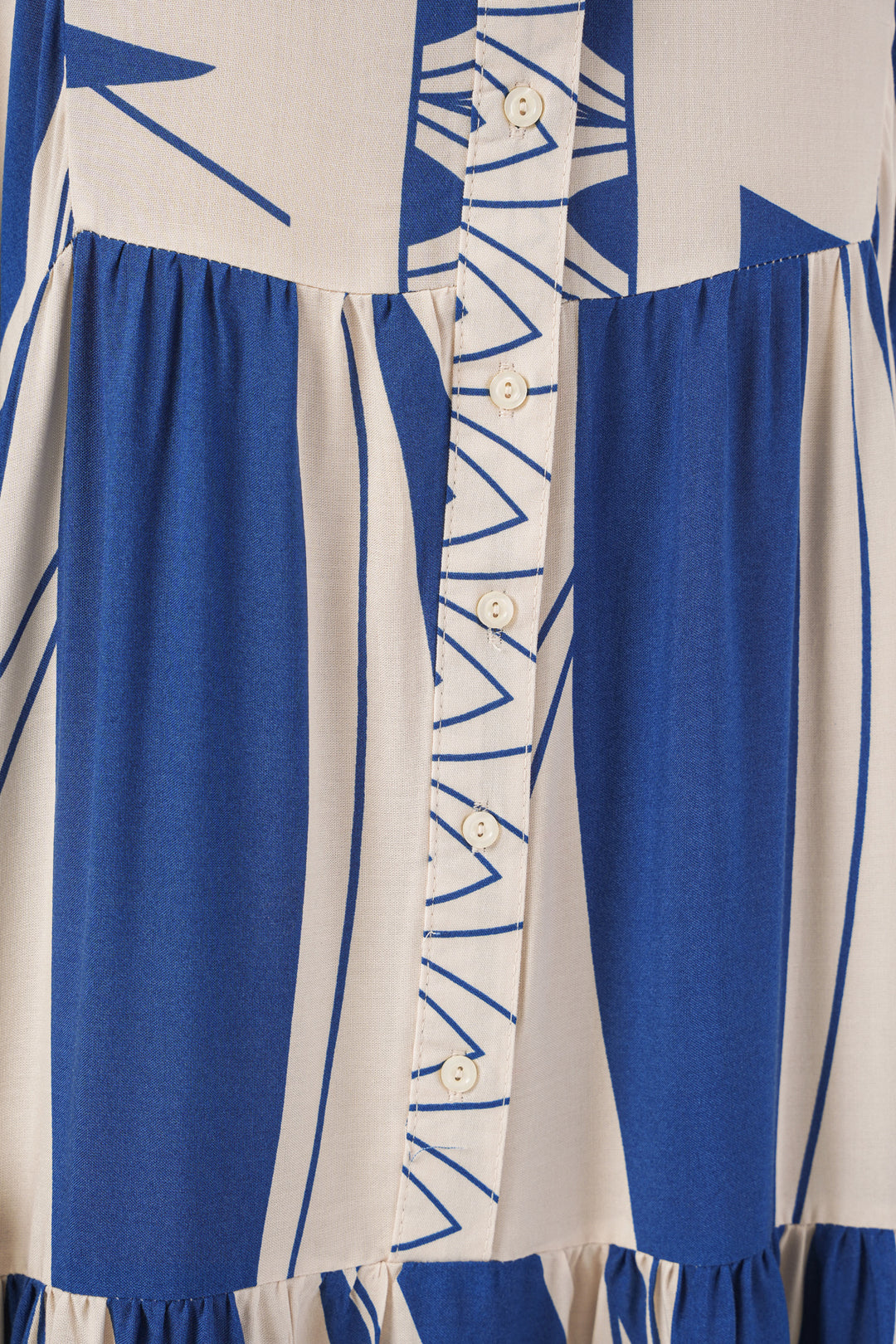 BGD Women Woman Patterned Long Hijab Dress 2585 - C. Indigo - San Felíu de Llobregat
