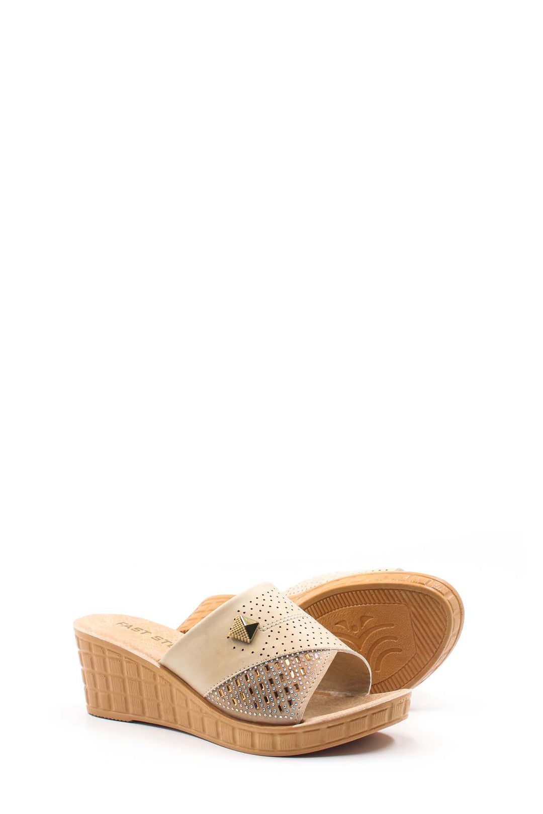 FST Woman Flat Slipper 158ZA650 Beige - Loveland