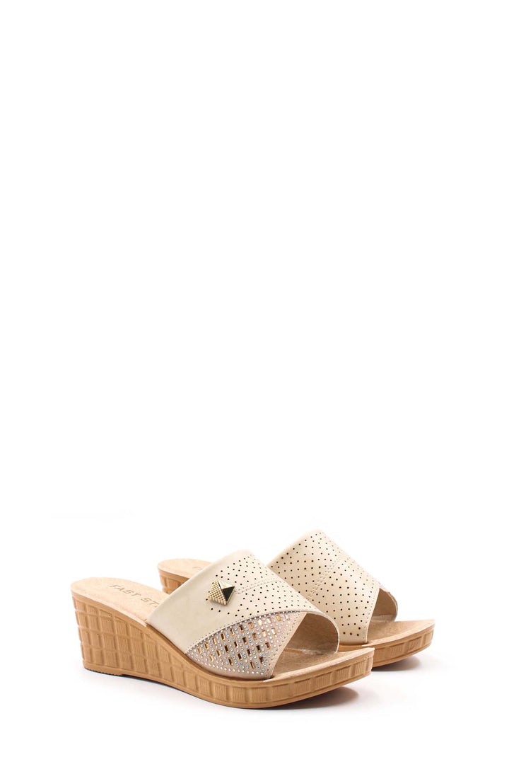 FST Woman Flat Slipper 158ZA650 Beige - Loveland