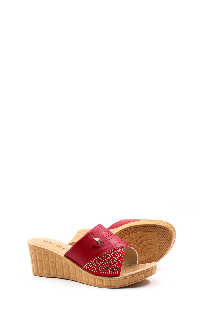 FST Woman Flat Slipper 158ZA650 Red - Frechen