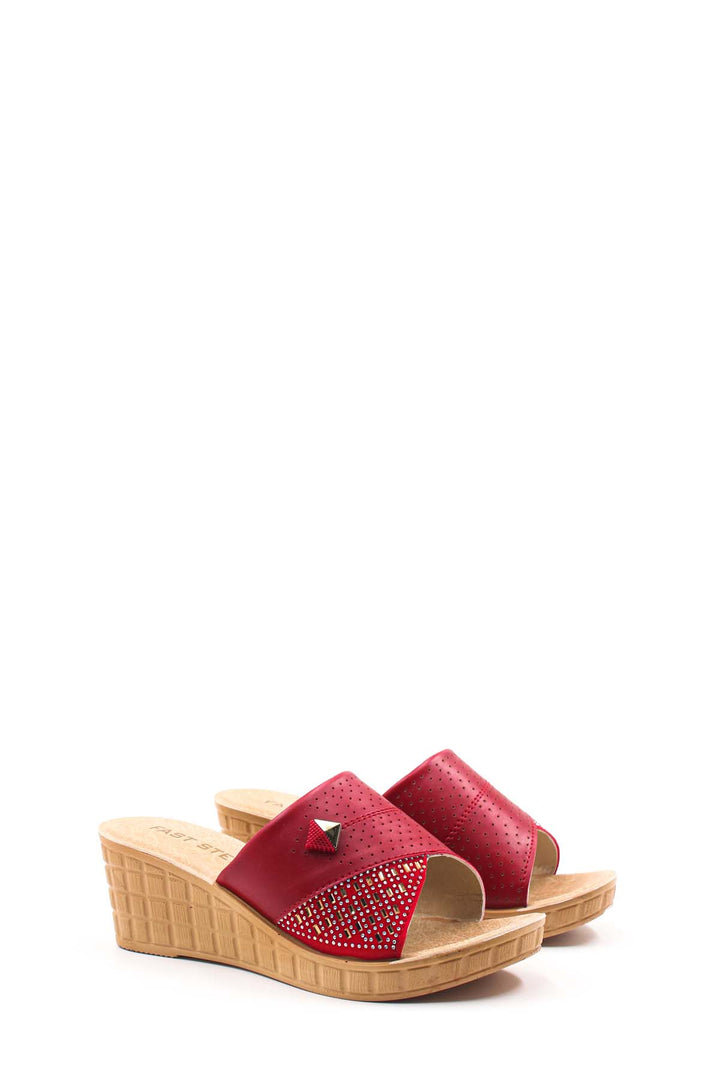 FST Woman Flat Slipper 158ZA650 Red - Frechen