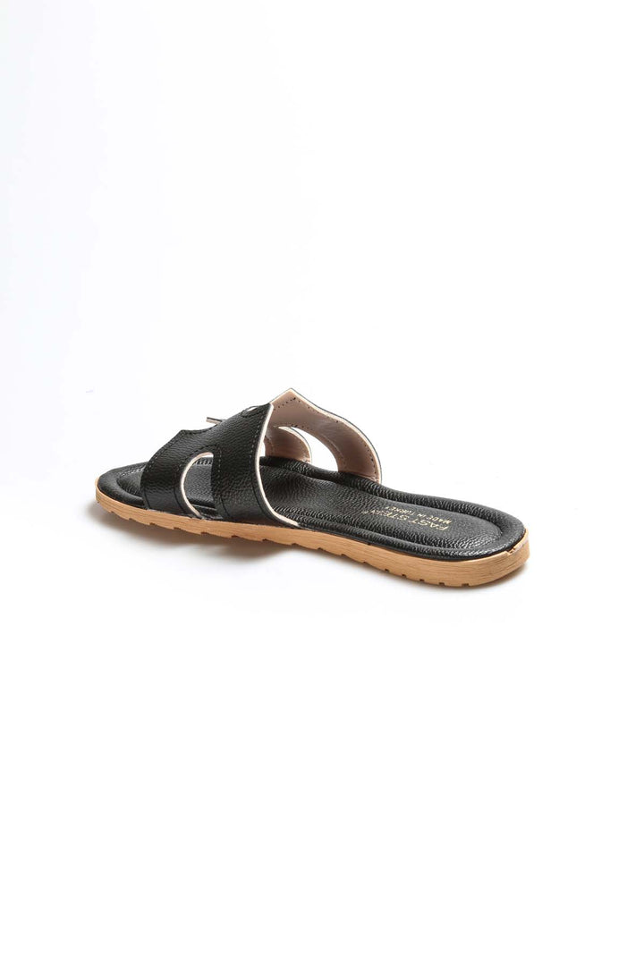FST Woman Flat Slippers 935ZA113 Black - Anniston