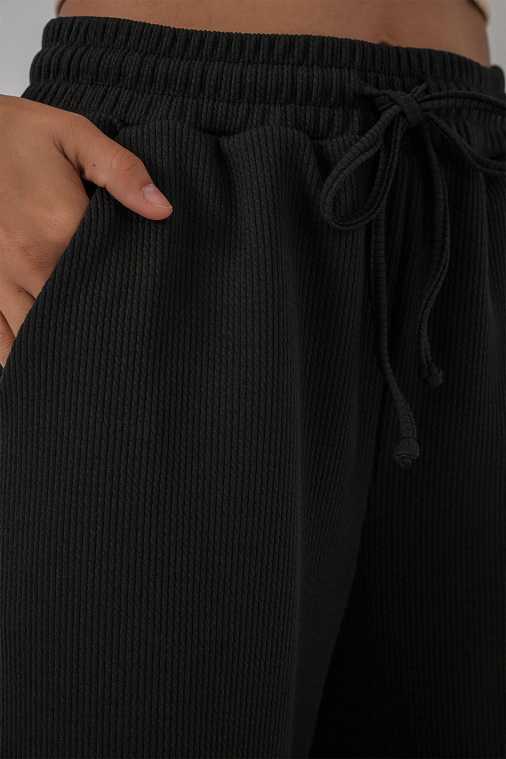 BGD Women Kadın Fitilli Pantolon 30053 - Siyah - Iesi