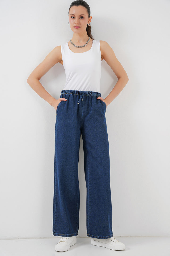 BGD Women Women's Wide Leg Jeans 6706 - Dark Blue - Joué-lés-Tours