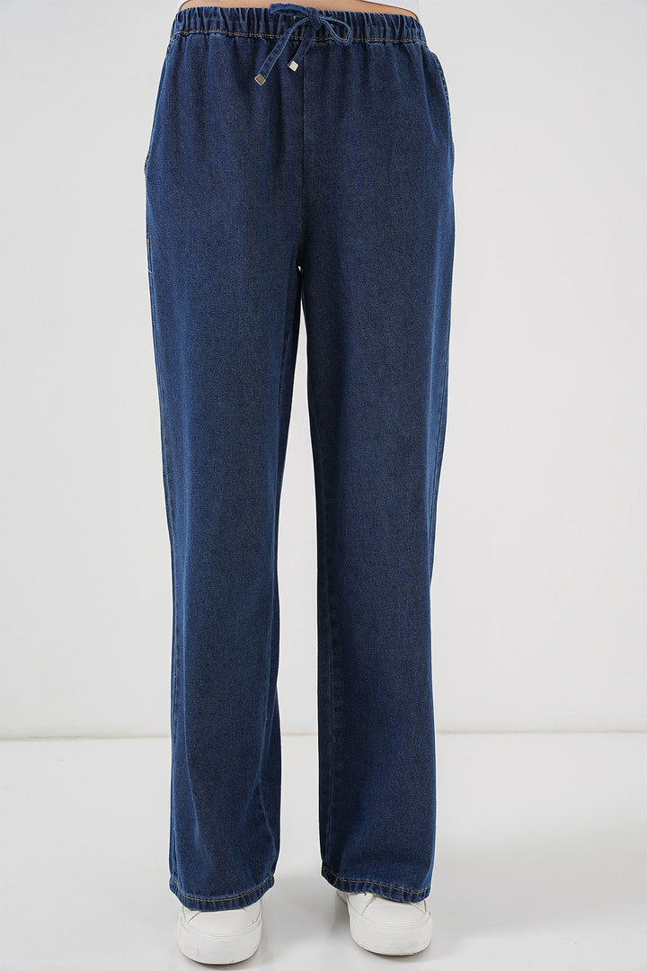 BGD Women Women's Wide Leg Jeans 6706 - Dark Blue - Joué-lés-Tours