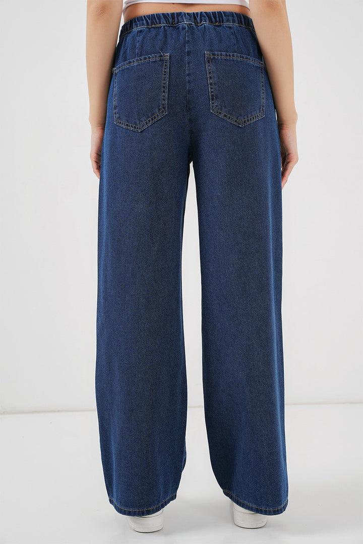 BGD Women Women's Wide Leg Jeans 6706 - Dark Blue - Joué-lés-Tours