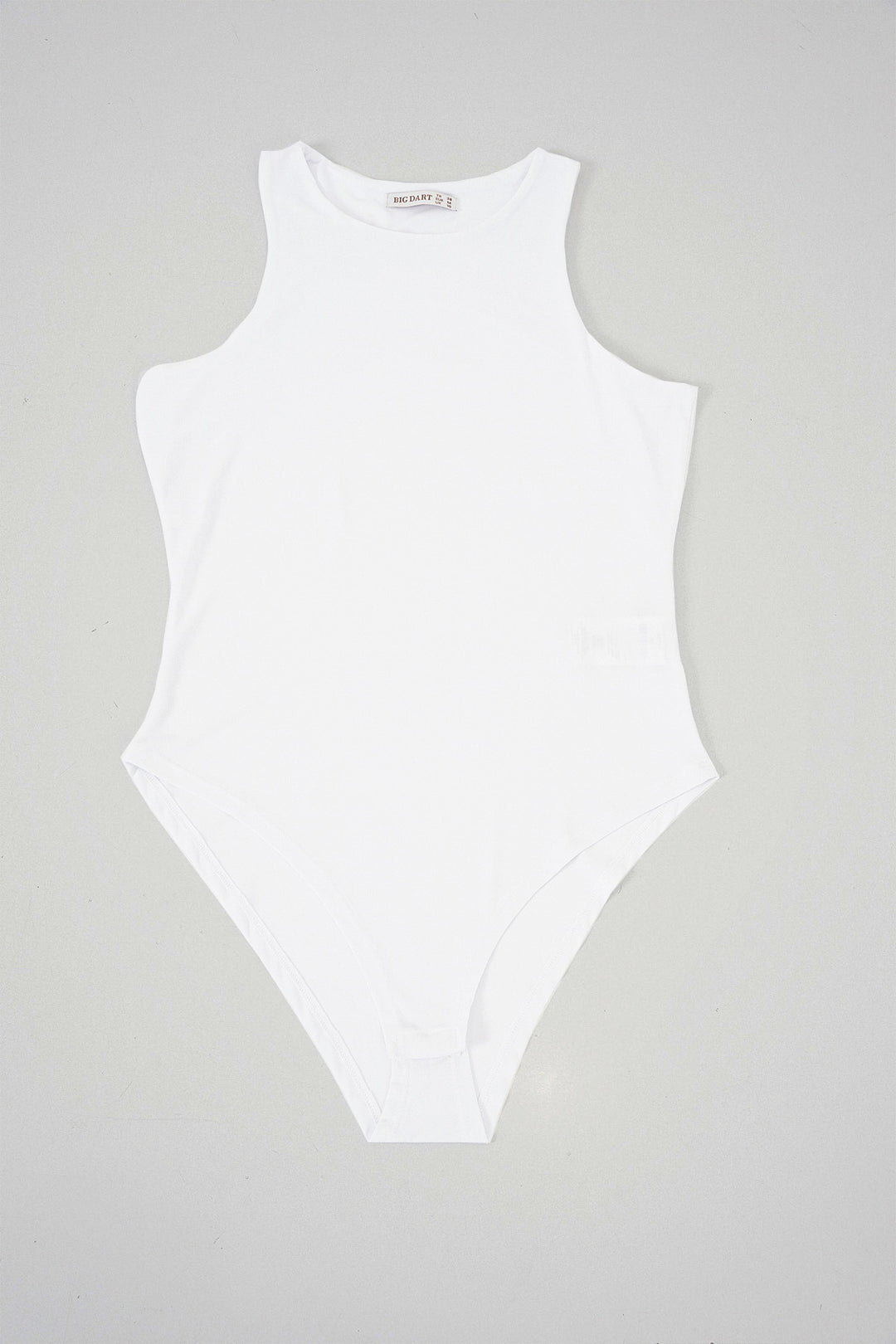 BGD Women Women's Halter Neck Snap Bodysuit 972 - White - Loughborough