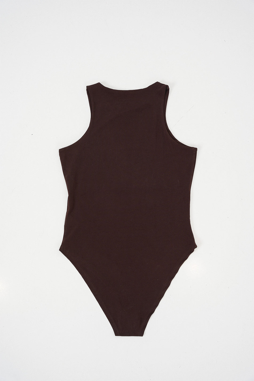 BGD Women Women's Halter Neck Snap Bodysuit 972 - Brown - Waterloo