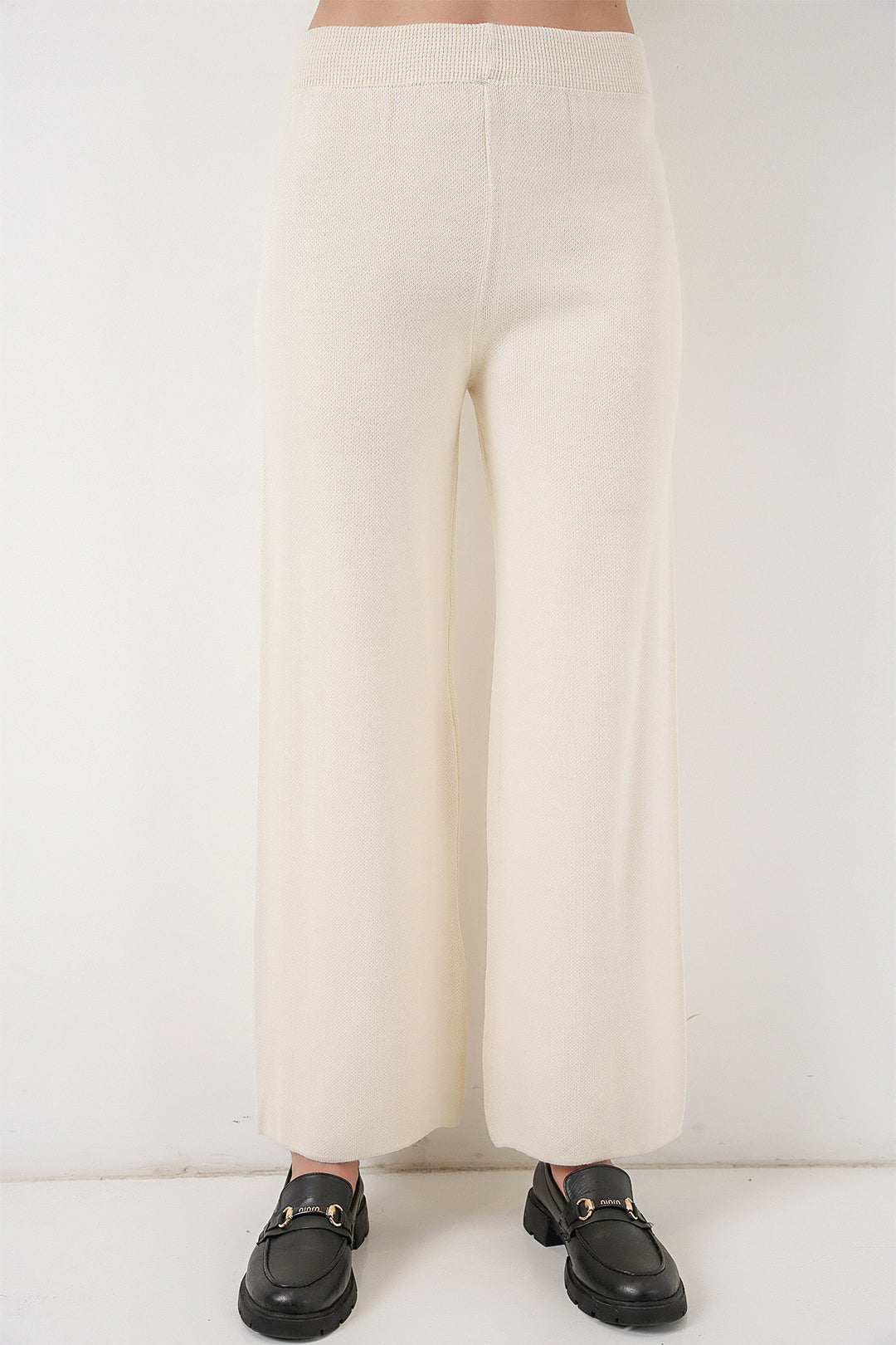 BGD Women Women's Cardigan Pants Knitwear Set 15956 - Ecru - Odivelas