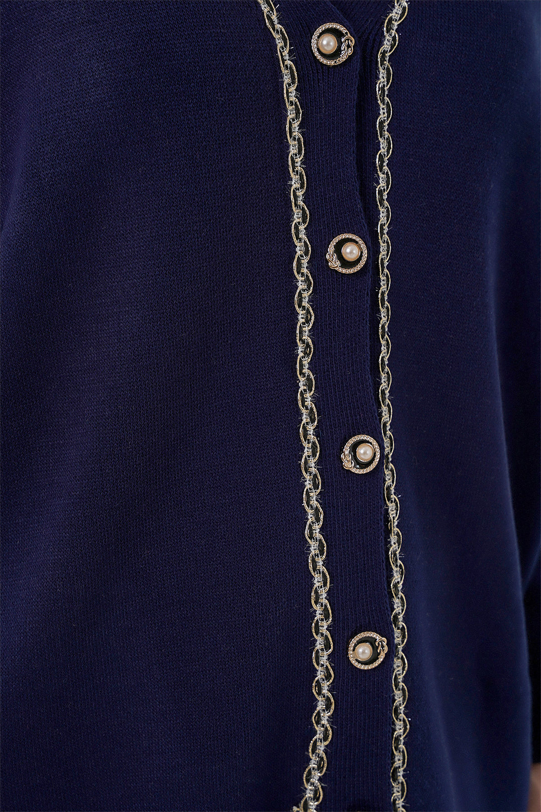 BGD Women Women's Cardigan Pants Knitwear Set 15956 - Navy Blue - Ankeny