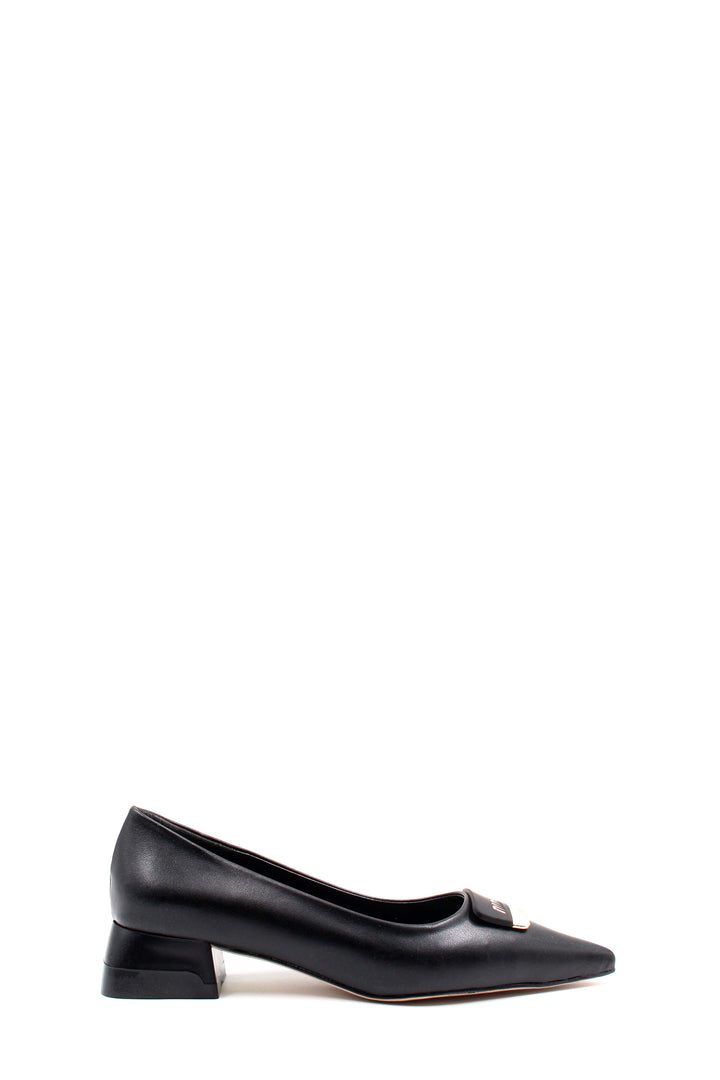 FST Woman Thin Heel Shoe 792ZA449 Black - Shreveport