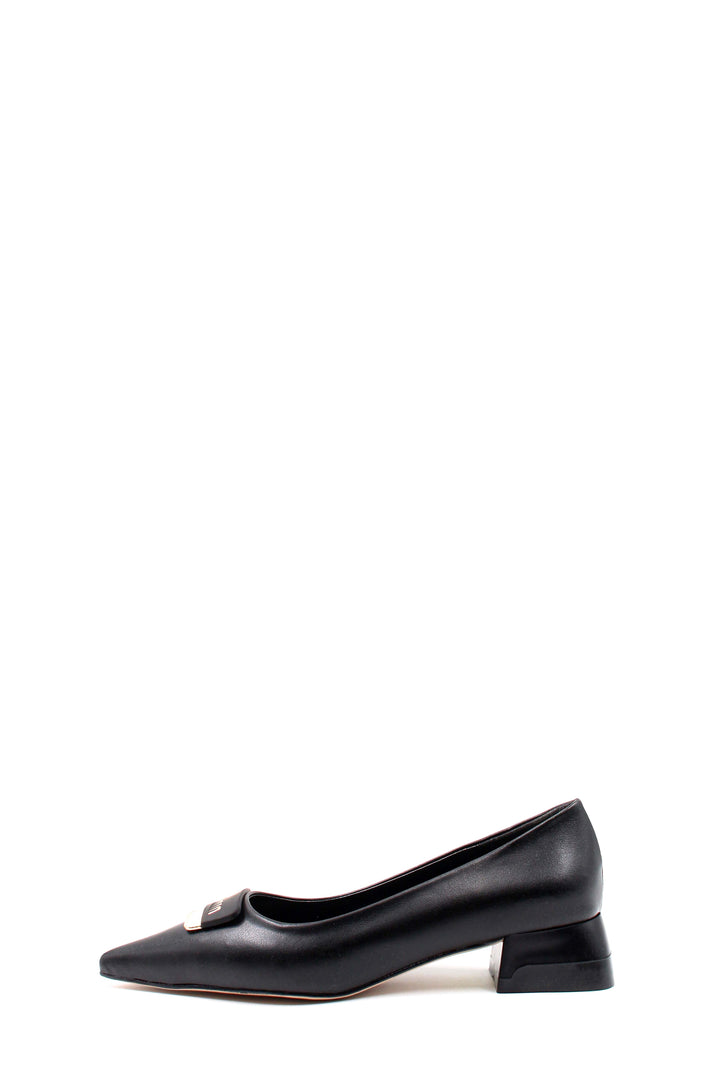 FST Woman Thin Heel Shoe 792ZA449 Black - Shreveport