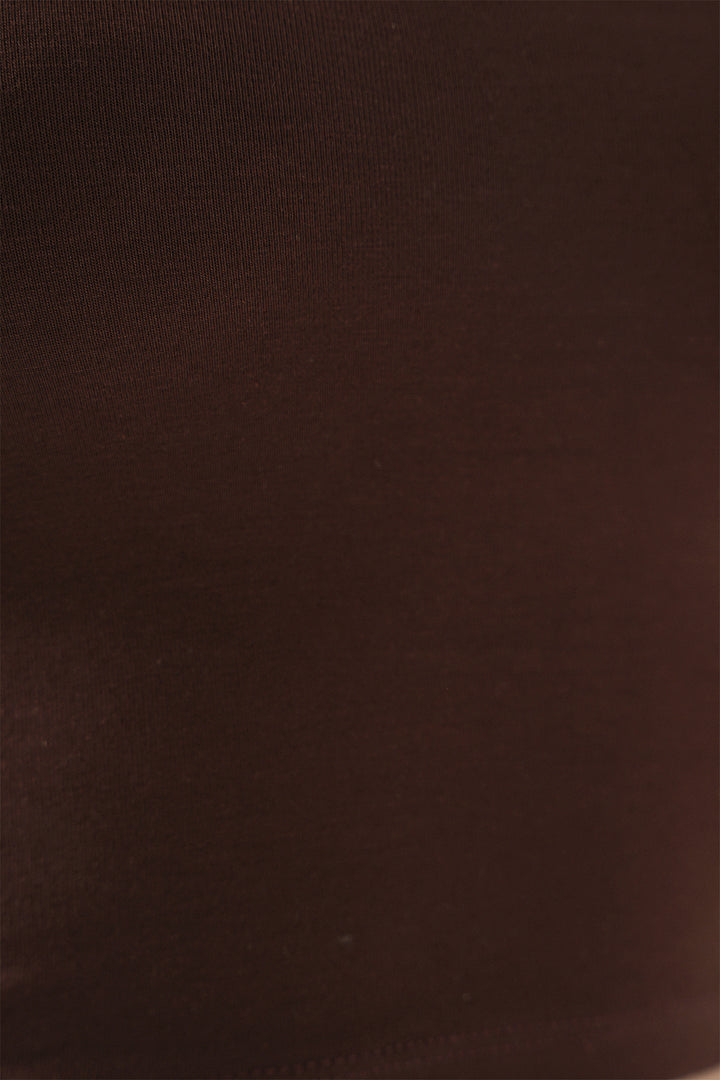 BGD Women Kadın İp Askılı Basic Crop Büstiyer 973 - Kahverengi - Legnano