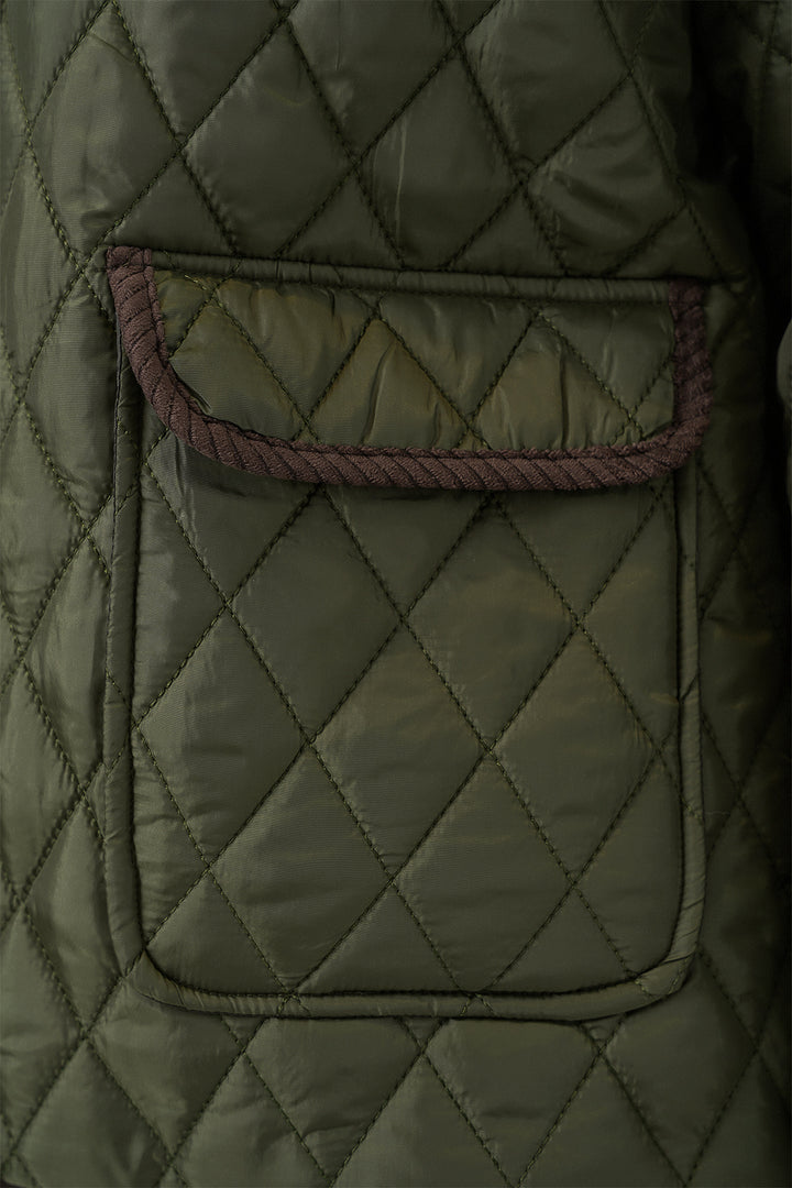 BGD Women Women's Quilted Oversized Coat 5229 - Khaki - Oakville