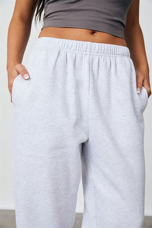 MDX Women's Caramel High Waist Elastic Oversized Sweatpants MG1235 - Alcira