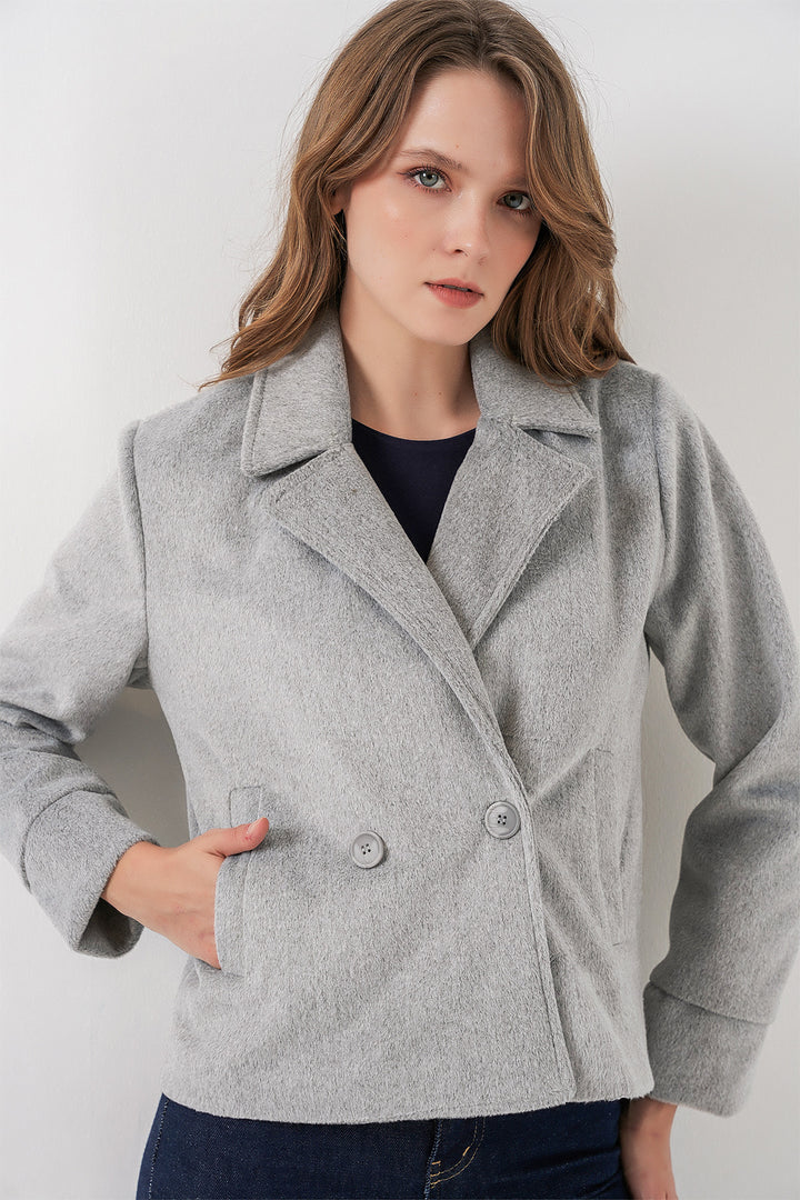 BGD Women Woman Coat 0725 - Gray - Wetzlar
