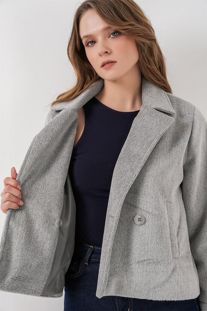 BGD Women Woman Coat 0725 - Gray - Wetzlar